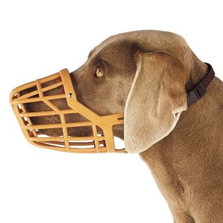 Soft Secure Leather Basket Dog Muzzle Pitbull 12 3.5 size Amstaff