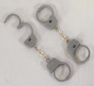 36 PLASTIC THUMB CUFFS mini police handcuffs small toy