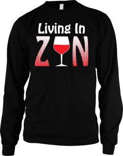 In Zen Wine Glass Drunk Thermal ShirtLong SleeveWasted Trashed Tipsy