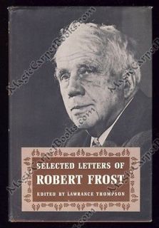 SELECTED LETTERS OF ROBERT FROST Poetry BIOGRAPHY Correspondence NEW