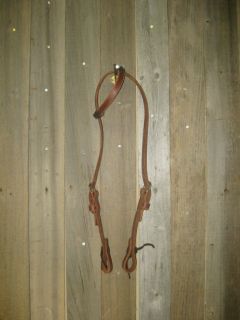 One Ear Harness Leather Heavy Oil Headstall Horse size