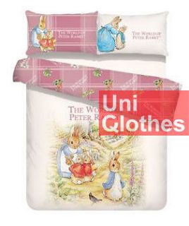 Peter Rabbit 36 Single Size Fitted Sheet Pillow Case 60 Duvet Cover