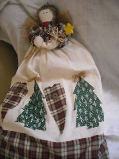 19 primitive country angel doll christmas decoration hand crafted?