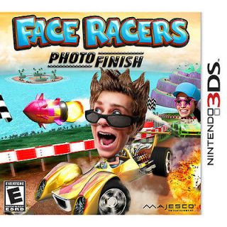 NEW 3DS GAME Face Racers Photo Finish Put YOUR Face in the Race
