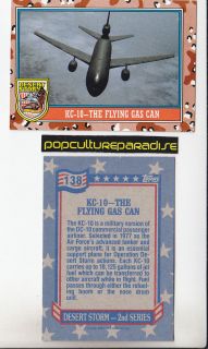 McDONNELL DOUGLAS KC 10 EXTENDER 1991 TOPPS DESERT STORM SERIES 2 WAR