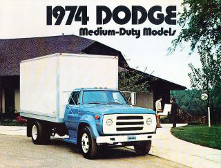 1974 Dodge Medium Duty Size Truck Sales Brochure   D600 D500 D800 W600
