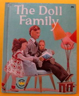 DOLL FAMILY vintage Wonder Book Dorothy Wilson real dolls VG HB 1962
