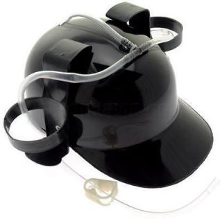 Black Beer Drinking Game Fun Party Helmet Hat Baseball Drink Dispenser