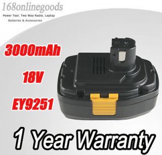 Battery For Panasonic EY9251,EY9251B ,EY3544,EY3551 18 volt Saw Drill