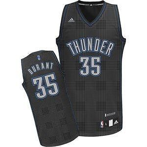 Oklahoma City Thunder Kevin Durant Adults Blue Rhythm Swingman Jersey