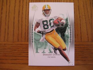 2003 SP Authentic Donald Driver Packers Card #61