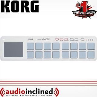 Korg nanoPAD2 USB MIDI Drum Pads Nano Controller White