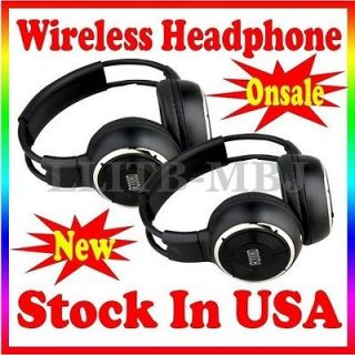 Infrared Wireless Headphones For Car Pillow Headrest DVD Players
