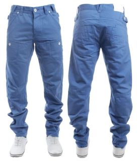 NEW MENS ETO EM243 BLUE TWISTED STYLE CHINO JEANS BARGAIN REDUCED