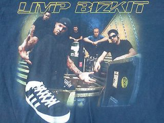 LIMP BIZKIT 2000 TOUR BLUE COTTON T SHIRT SIZE XL