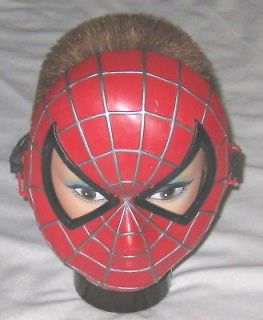 Resin Red Black Spiderman Costume Mask