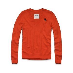 FITCH HOLLISTER Girls Kids Classic Sweater Orange Size XL NWT