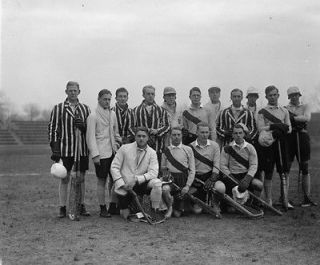 1926 photo Oxford, Cambridge Lacross team, 4/2/26 Vintage Black