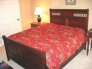 ANTIQUE BED CHERRY EASTLAKE c1890 ATTENTION RESELLERS  FAMILY HEIRLOOM