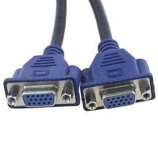 DVI I 24+5 Pins Male to Dual VGA 15 Female Monitor Y Splitter Cable