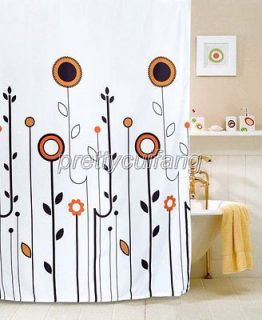New Modern Floral & Gardens Pictrue Bathroom Fabric Shower Curtain