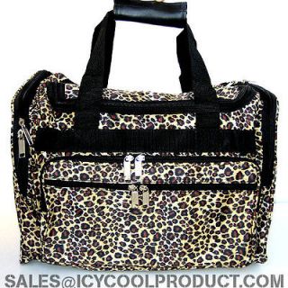 LEOPARD PRINT DUFFLE BAG LUGGAGE CARRY ON OVERNIGHT