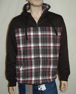 ECKO UNLIMITED PIECED PLAID HOODIE MSRP$59.50 YOU PAY $29.99 FREE