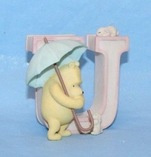 Winnie The Pooh Alphabet Plaque Wall Letter U Used As Store Display