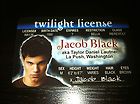 Twilight License, Jacob Black, ID Card, Souvenir, Werewolf, Vampire