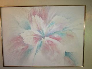 Vintage Lee Reynolds Signed Bloom Painting 1970s