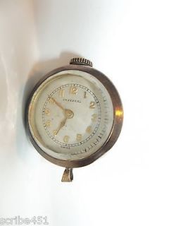 ANTIQUE, VINTAGE SWISS WATCH PENDANT 12 K GOLD ON STERLING SILVER FOR