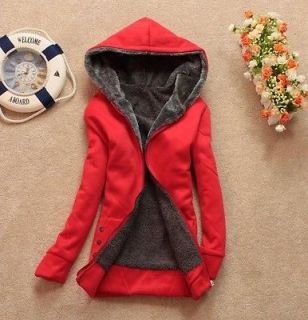 Slim cardigan hooded plus thick velvet Casual sweater and long