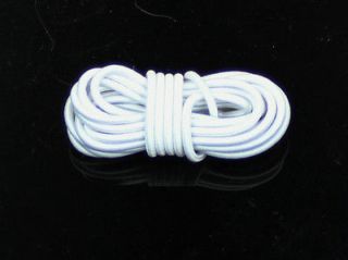 Yards White 3 mm Round Elastic Cord for 1/4 MSD Ball Jointed Doll