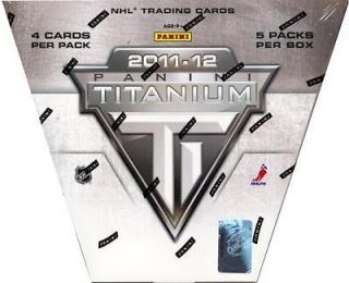 2011/12 PANINI TITANIUM HOCKEY HOBBY BOX (5 HITS/BOX)