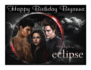 Twilight Eclipse edible cake topper frosting sheet