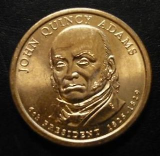 John Quincy Adams 2008D Gold Dollar Type 2 Clad Coin 6th President