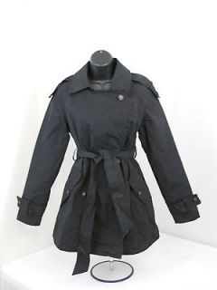NWT $300 AllSaints Spitalfields Sherlock Trench Coat Washed Black US