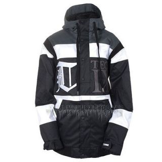 TECHNINE Mens 2012 Snowboard Black RUGBY INSULATED JACKET SMALL