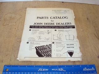 1952 JOHN DEERE PARTS CATALOG BALER, AUTOMATIC No. 114W WIRE TIE 