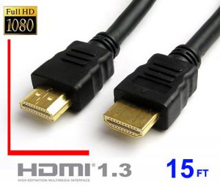 Newly listed NEW PREMIUM HDMI 1.3 CABLE 15 FT GOLD 4 PS3 HDTV 1080P