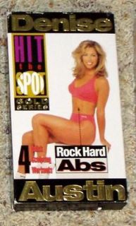 Denise Austin   Hit the Spot Gold Series Rock Hard Abs VHS Exercise