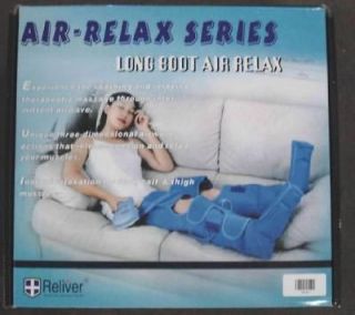 RELIVER LONG BOOT AIR RELAX CIRCULATION IMPROVING LEG WRAPS 1 SIZE $