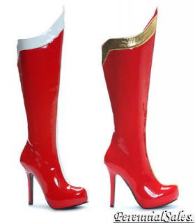 Hi Stretch Wonder Woman Mrs Santas Helper Boots Pick Size 6 to 10 NIB