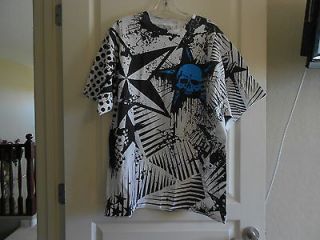 NWT Anchor Blue Rockstar Stylish Short Sleeve Shirt SZ XL