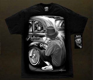 Lowrider Reflections 39 Chevy DGA Brand Homies T Shirt Cholo Gangster