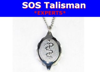 SOS Talisman,Stain less Steel Necklace, For Diabetes etc