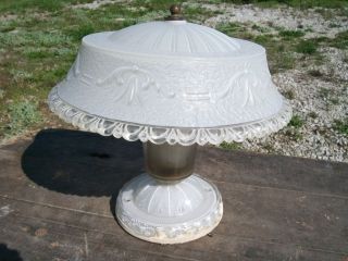 Light Fixture from the Middle 1900s Neat Milk Glass Electric Lighting