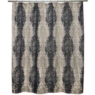 New Traditions by Waverly Fresco Finale Smoke Fabric Shower Curtain