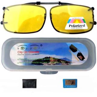 patented yellow lens polarized clip on sunglasses,cli p on glasses