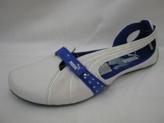 Ladies Puma Espera Sports Casual with Velcro Strap White / Blue